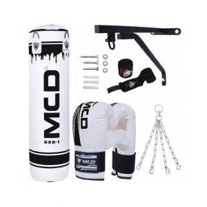 MCD Punching Bag Boxing Kit Full Set White
