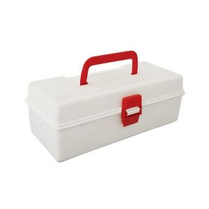 Megatech Handy First Aid Medicine Carry Case White