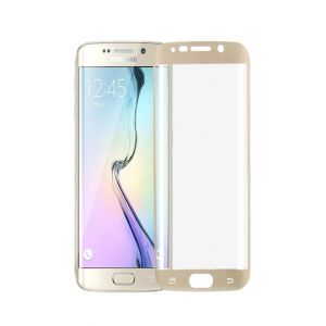 MISC 3D Glass Screen Protector For Galaxy S6 Edge Gold