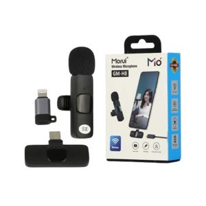 Morui 2 in 1 Wireless Microphone For I Phone and Type C (GM-H8)