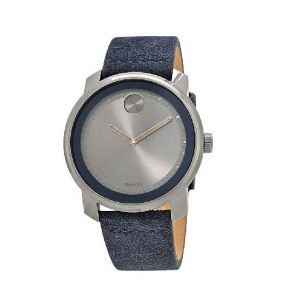 Movado Bold Stainless Steel Men's Watch Blue (3600454)