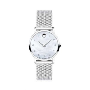 Movado Museum Classic stainless steel Women's Watch White (0607491)