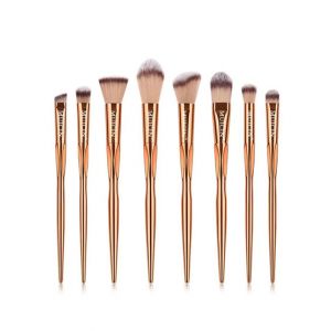 Muicin Luxe Gold Makeup Brushes - 8 Pieces