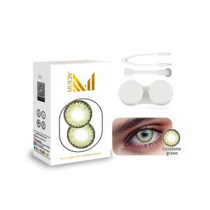 Muicin Mr &amp; Mrs Party Wear Colored Eye Contact Lenses-Gemstone Green