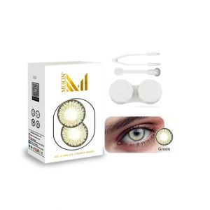 Muicin Mr &amp; Mrs Party Wear Colored Eye Contact Lenses-Green