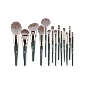 Muicin Professional Makeup Brush Set With Leather Pouch - 14 Pieces