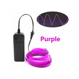 Muzamil Store Flexible 9ft Neon LED Strip Light Purple