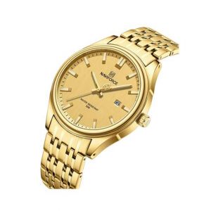 Naviforce Date Edition New Arrival Watch For Men Golden (NF-8039)