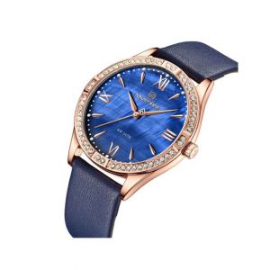 Naviforce Mother Of Pearl Watch For Women Blue (NF-5038-1)