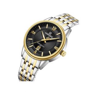 Naviforce Exlcusive Date Edition Watch For Men Silver gold (nf-8040-g-3)