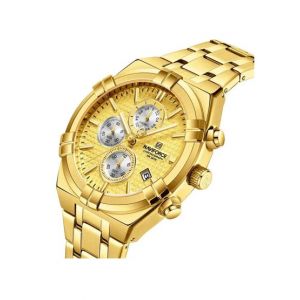 Naviforce Chronograph Edition Men's Watch Golden (NF-8042-4)