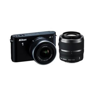 Nikon 1 J2 Digital Camera With 10-30mm & 30-110mm Lens Black