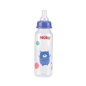 Nuby Standerd Neck Bottel 240ml Blue (NV03004) 