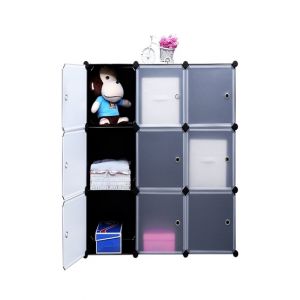 Oddity DIY 9 Cubes Organizer Storage Closet - Black