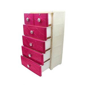 Oddity Portable 4 Shelves with 2 Drawers For Kids