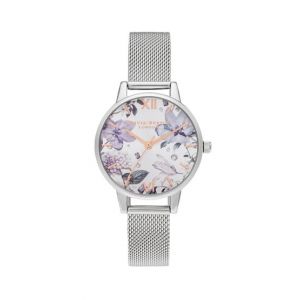 Olivia Burton Bejewelled Florals Women's Watch Silver (OB16BF26)
