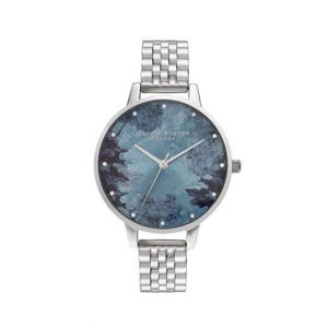Olivia Burton Crystal Markers Women's Watch Silver (OB16US06)