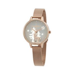 Olivia Burton Vegan Grey Women's Watch Rose Gold (OB16AW01)