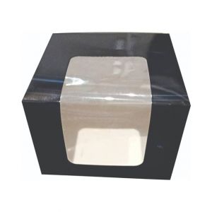 Packaging One Bento Cake Box For Big Window Box Black (Pack Of 5)
