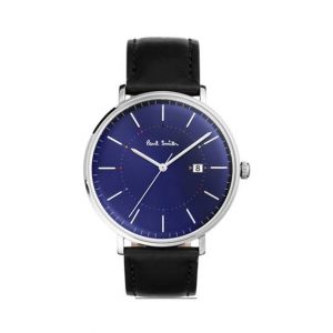 Paul Smith Track Leather Men's Watch Black (P10080)