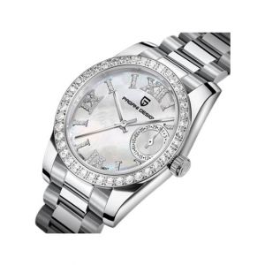 Benyar Pagani Design Diamond Edition Watch For Women Silver (PD-1776-3)