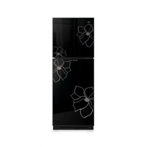 Orient Ruby 260 Freezer-On-Top Glass Door Refrigerator 9 Cu Ft-Petal Black