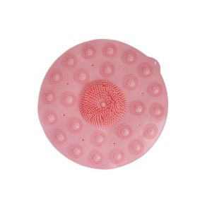 Shopeasy Silicone Foot Massage Cleaning Bath Mat-Pink