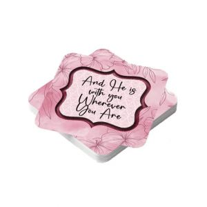 ZamZam Pink Pearl Printed Tea Coaster