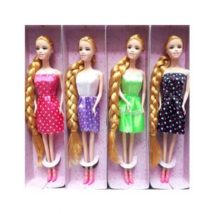 Planet X Beautiful Long Hairs Doll in Multi Colors 11 Inches - 1Pcs (PX-10955)