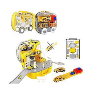Planet X Construction Cars with Storage Box Yellow (PX-11934)