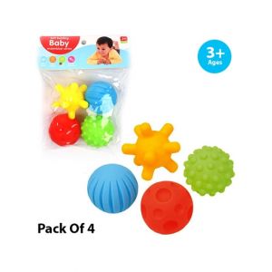 Planet X Corona Bath Balls Baby Toys Pack Of 4 (PX-11461)