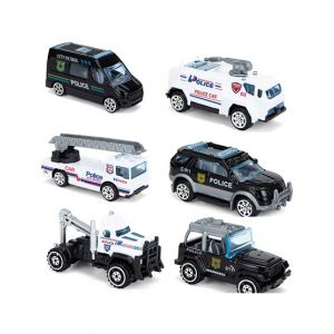 Planet X Diecast Police Cars Metal Playset Vehicle (PX-11290)