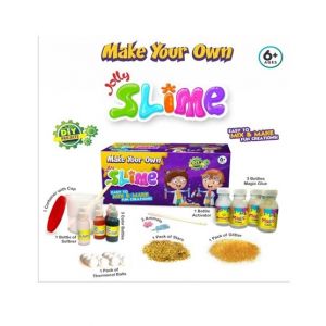 Planet X Diy Make Your Own Glitter Jelly Slime Kit With 3 Colors - Medium Pack
