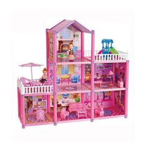 Planet X Holiday Villa Three Story Doll House Pink (PX-11012)