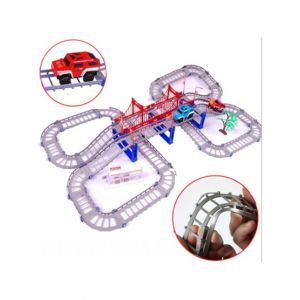 Planet X Jeep Truck Track Set Roller Coaster For Kids 33Pcs (PX-11283)