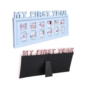 Planet X My First Year Baby Wooden Pictures Frame - Blue (PX-11959)