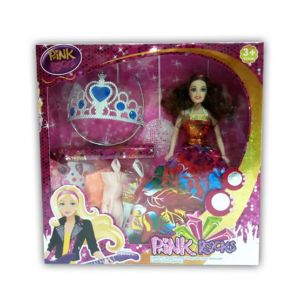 Planet X Pink Rocks Doll Pretend Play Set For Kids (PX-10013)