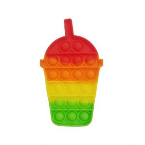 Planet X Pop Bubble Fidget Rainbow Juice Cup Silicone Toy (PX-11122)