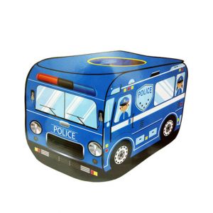 Planet X Pop Up Play Blue Police Bus Tent Foldable For Kids (PX-10050)