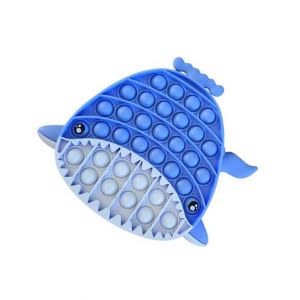 Planet X Silicone Pop It Toy 7 inches Whale Blue (PX-11145)