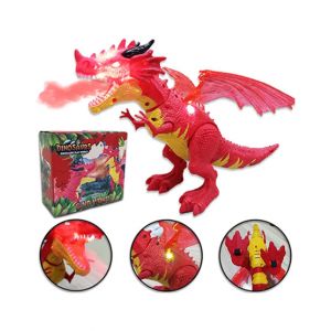Planet X Smoke Dragon Toy With Lights and Sound Red (PX-11684)