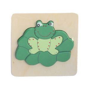 Planet X Wooden Puzzle Thick Frog (AG-9012)