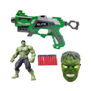 Planet X Hulk Mask, Action Figure & Nerf Gun Set (PX-10323)
