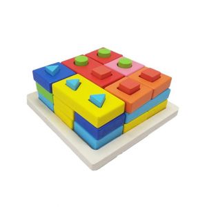 Planet X Shapes Matching Puzzle Wooden (PX-9204)