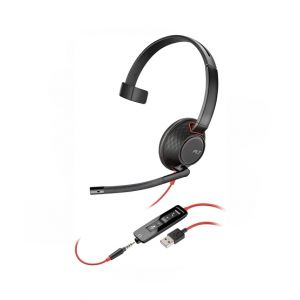 Plantronics Blackwire 5210 Single Ear Stereo Headset Black