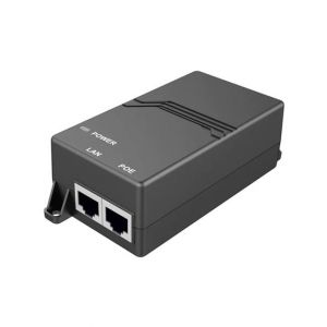 Grandstream 48V Gigabit Ethernet POE Injector - Black