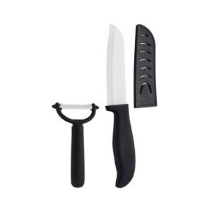 Premier Home Ceramic Knife & Peeler Set Black (907078)
