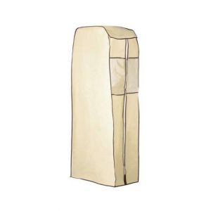 Premier Home Cream Polyester Covered Hanging Wardrobe (1901132)