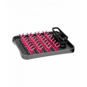 Premier Home Grey And Hot Pink Dish Drainer (806569)