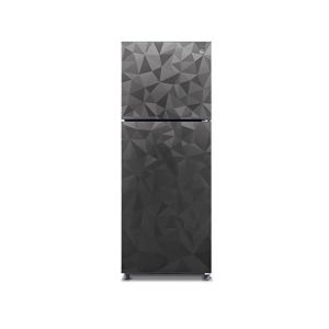PEL Glass Door Freezer-on-Top Refrigerator 9 Cu Ft Grey Prism (PRGD-2350)